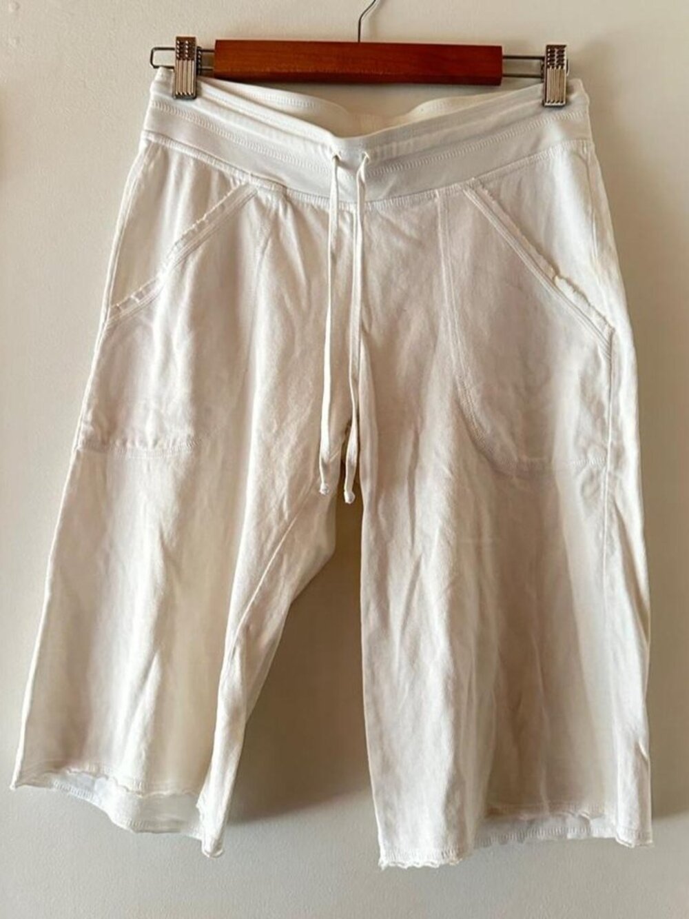 Hard Tail Women's White Long Shorts